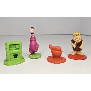 Vtg 1991 Flinstones Hanna Barbera PVC Toys, 30th Anniversary Promotion, Lot of 4